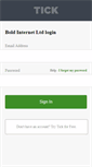 Mobile Screenshot of boldinternet.tickspot.com