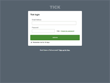 Tablet Screenshot of geta.tickspot.com