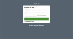 Desktop Screenshot of adstream.tickspot.com
