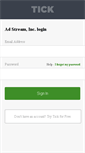 Mobile Screenshot of adstream.tickspot.com